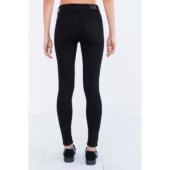 AGOLDE Size 27 Sophie High Rise Distressed Skinny Jean Moonstruck Black - Picture 2 of 12